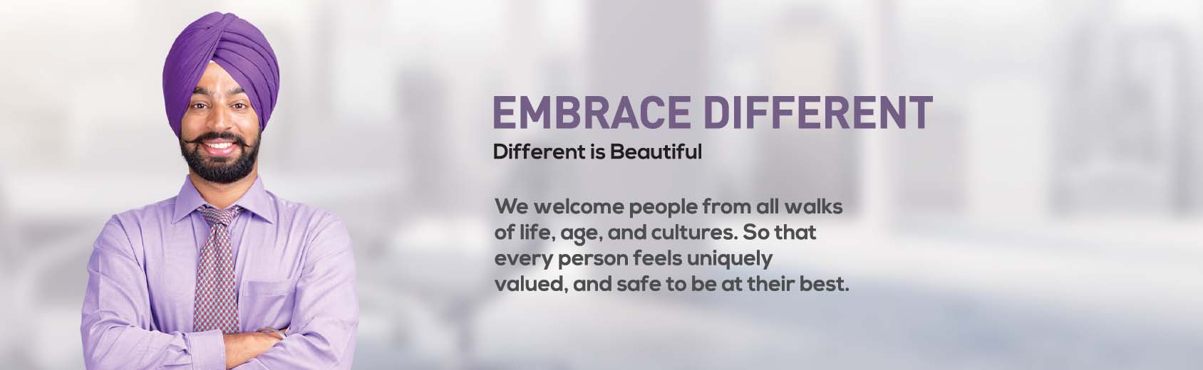 Embrace different